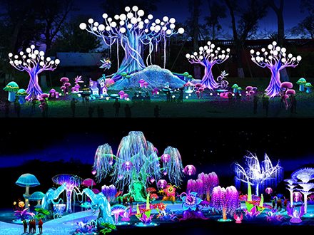 文旅夜游灯光-秘境之林