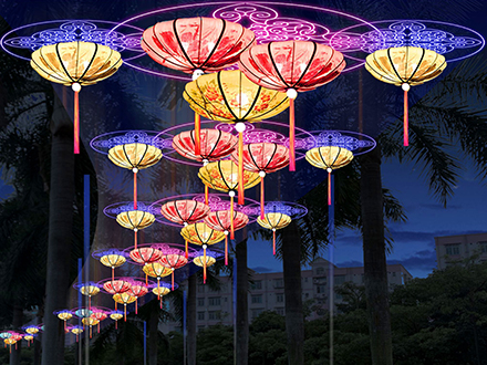 宫灯设计万家灯火
