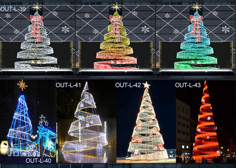 圣诞主题灯光-七彩圣诞树