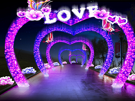 圣诞主题灯光-爱情长廊