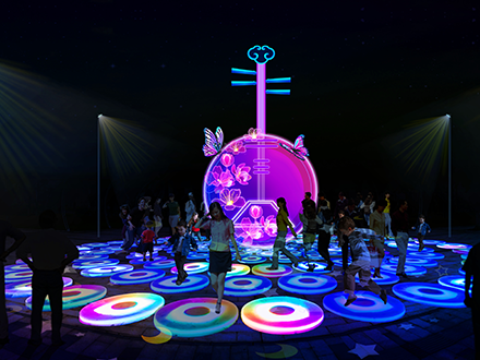 互动游乐-乐动舞池-彩虹跑