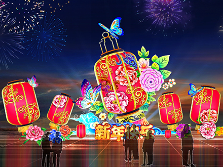 传统新年-灯笼花